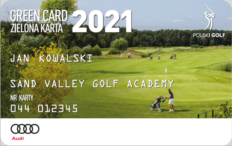 green card zielona karta golfisty