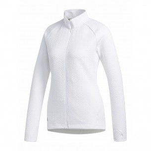 Adidas Textured Layer Jacket Ladies white bluza golfowa ocieplana