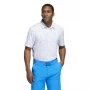 Męska koszulka golfowa Adidas Flag Print Polo white/blue