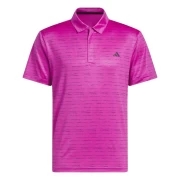 Męska koszulka golfowa Adidas Stripe Zip Polo purple