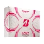 Zestaw prezentowy dla golfistki - ręcznik Ping G Le, tuzin piłek Bridgestone Ladies Pink, damska rękawiczka Kalea