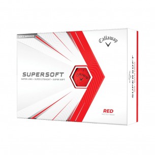 Piłki golfowe Callaway Supersoft red 12-pack (czerwone)