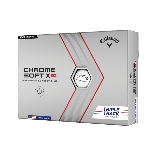 Piłki golfowe Callaway Chrome Soft X LS Triple Track 12-pack (2 kolory)