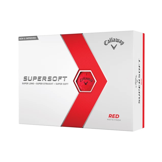 Piłki golfowe Callaway Supersoft red 12-pack (czerwone)