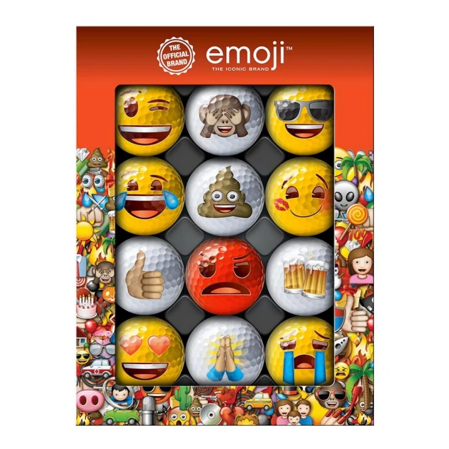 Piłki golfowe Emoji Golf Balls 12-pack