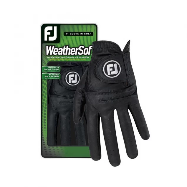 FootJoy WeatherSof Ladies black rękawiczki golfowe