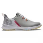 Damskie buty golfowe Footjoy Fuel grey/yellow/pink