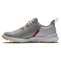 Damskie buty golfowe Footjoy Fuel grey/yellow/pink