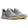 Damskie buty golfowe Footjoy Fuel grey/yellow/pink