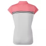 Damska koszulka golfowa Footjoy Engineered Colour Block Lisle Ladies Polo white/bright coral