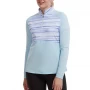 Damska bluza golfowa Footjoy Half-Zip Jersey Watercolour Midlayer Ladies sky