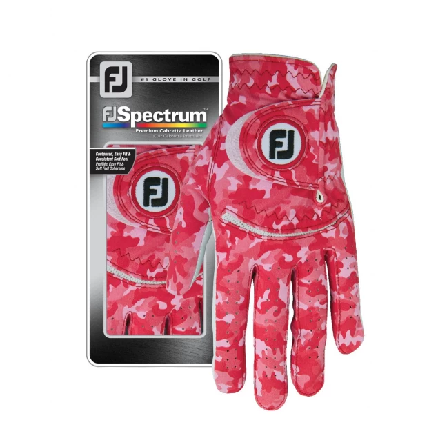 Footjoy Spectrum Ladies red camo damska rękawiczka golfowa