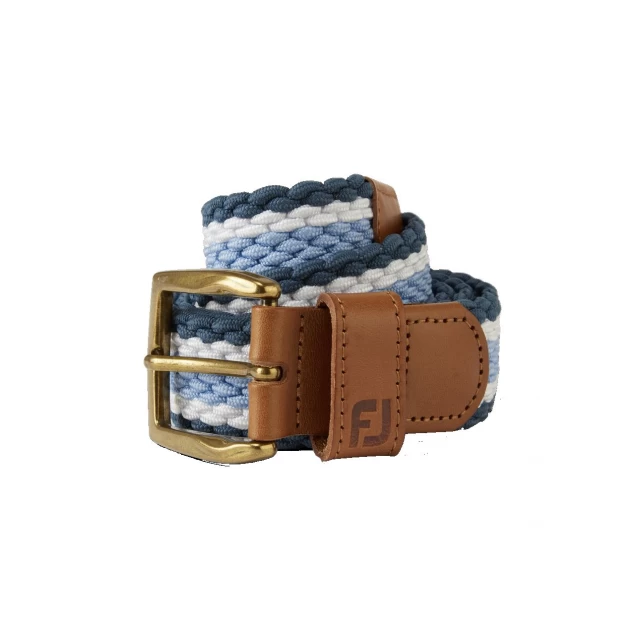 Męski pasek golfowy Footjoy Striped Braided Belt