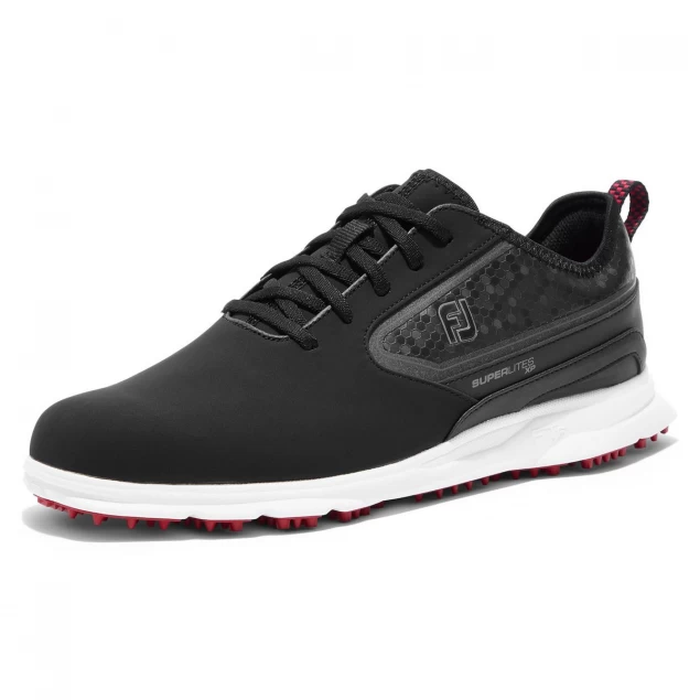 Męskie buty golfowe Footjoy Superlites XP black/white/red 