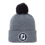 Ocieplana czapka golfowa Footjoy Solid Pom Pom Beanie