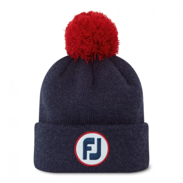 Ocieplana czapka golfowa Footjoy Solid Pom Pom Beanie