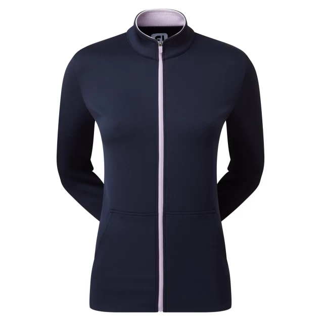 Damska bluza golfowa Footjoy Full-Zip Knit Navy