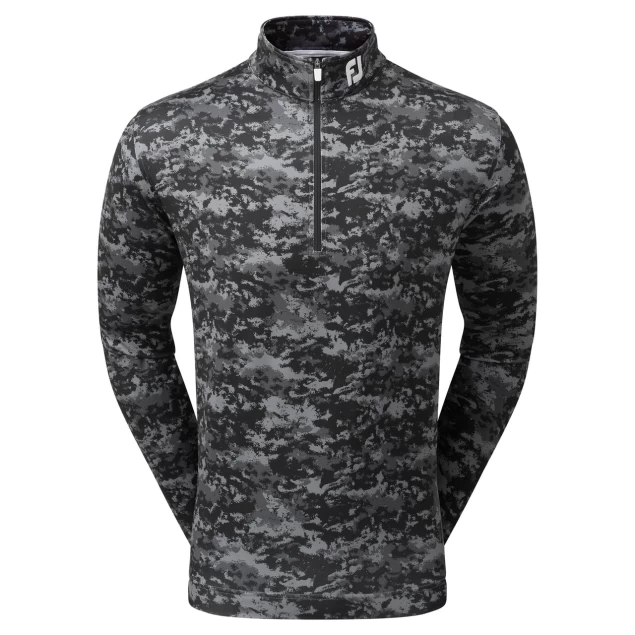 Męska bluza golfowa Footjoy Cloud Camo Print Black 