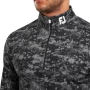 Męska bluza golfowa Footjoy Cloud Camo Print Black 