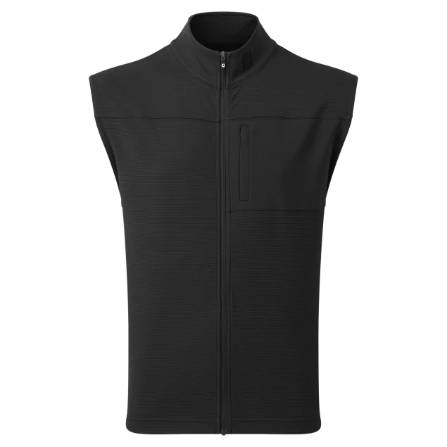 Męska kamizelka golfowa Footjoy Ottoman Knit Vest Black 