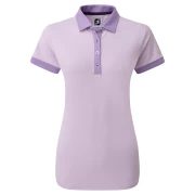 Damska koszulka do golfa Footjoy Colour Block Pique purple