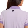 Damska koszulka do golfa Footjoy Colour Block Pique purple