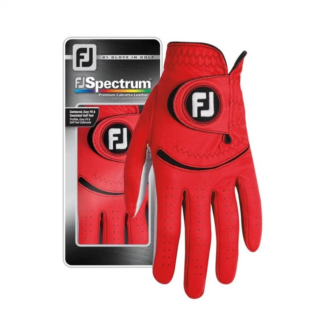 Footjoy Spectrum red męska rękawiczka golfowa czerwona