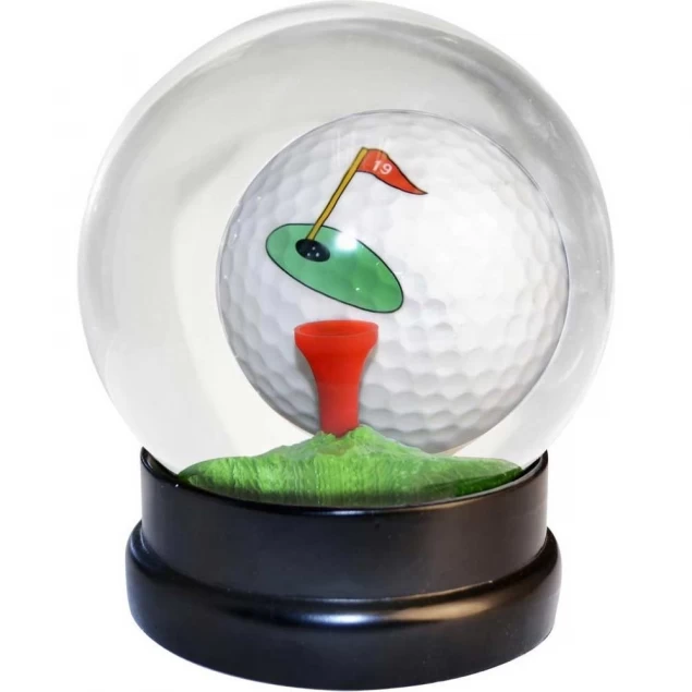 Golf Globe Game szklana kula z piłką golfową