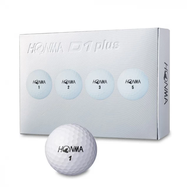 Piłki golfowe Honma D1 Plus 12-pack (białe) 