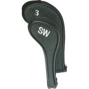 Zipped Longneck Iron Cover 2-Tone (9szt.) pokrowce na główki kijów golfowych