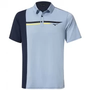 Męska koszulka golfowa polo Mizuno Quick Dry Elite Panel light blue