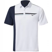 Męska koszulka golfowa polo Mizuno Quick Dry Elite Panel white