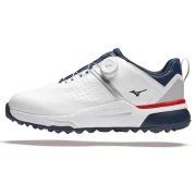 Męskie buty golfowe Mizuno Hazard Energy BOA white/dress blue