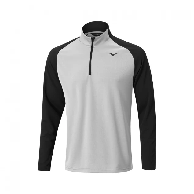 Męska bluza golfowa Mizuno Winter Breeze Block 1/4 Zip grey