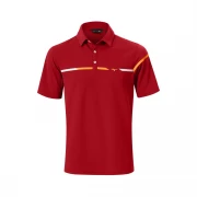 Ocieplana męska koszulka golfowa Mizuno Breath Thermo ST Polo red