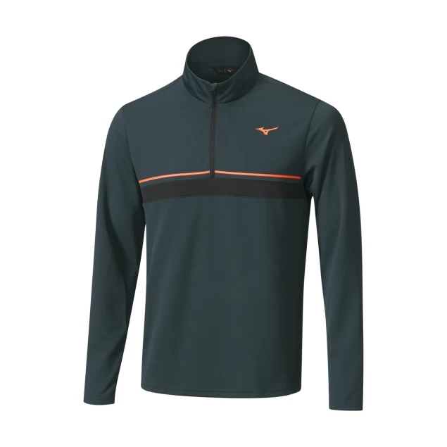 Męska bluza golfowa Mizuno Breath Thermo ST 1/4 Zip navy