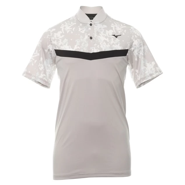 Męska koszulka golfowa Mizuno Flora GC Polo grey