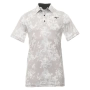Męska koszulka golfowa Mizuno Flora Polo grey