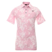 Męska koszulka golfowa Mizuno Flora Polo lilac sachet