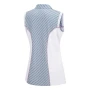 Damska koszulka golfowa Ping Colleen Printed Sleeveless Ladies Polo neoteric/white