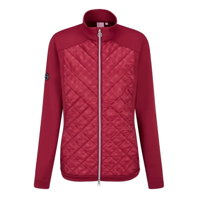 Damska bluza golfowa Ping Ashlynn Hybrid Jacket tibetian red