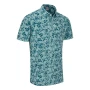 Męska koszulka golfowa Ping Diego Foliage Jacquard Polo misty green