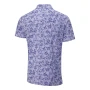 Męska koszulka golfowa Ping Diego Foliage Jacquard Polo purple ash