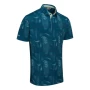 Męska koszulka golfowa Ping Optic Groove Polo forest multi