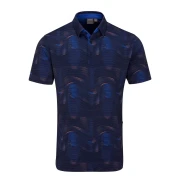 Męska koszulka golfowa Ping Optic Groove Polo navy multi