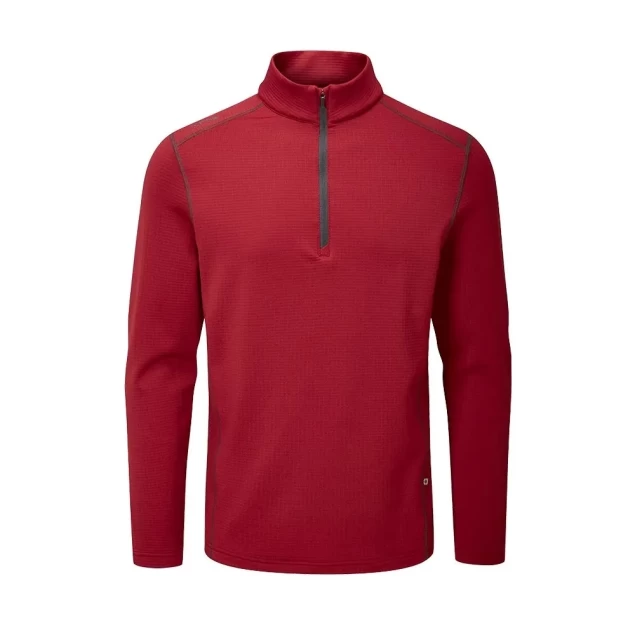 Męska bluza golfowa Ping Edwin Midlayer firebrick