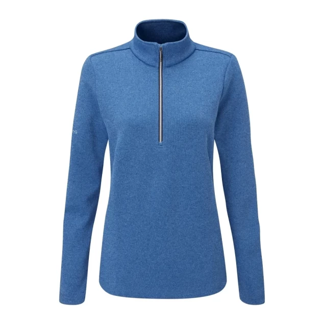 Damska bluza golfowa Ping Lyla Half Zip Midlayer snorkel blue marl