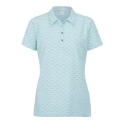 Damska koszulka golfowa Ping Rumour Printed Polo white/aruba blue