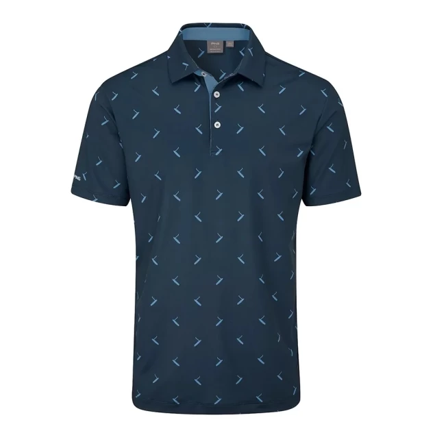 Męska koszulka golfowa Ping Gold Putter Printed Polo navy