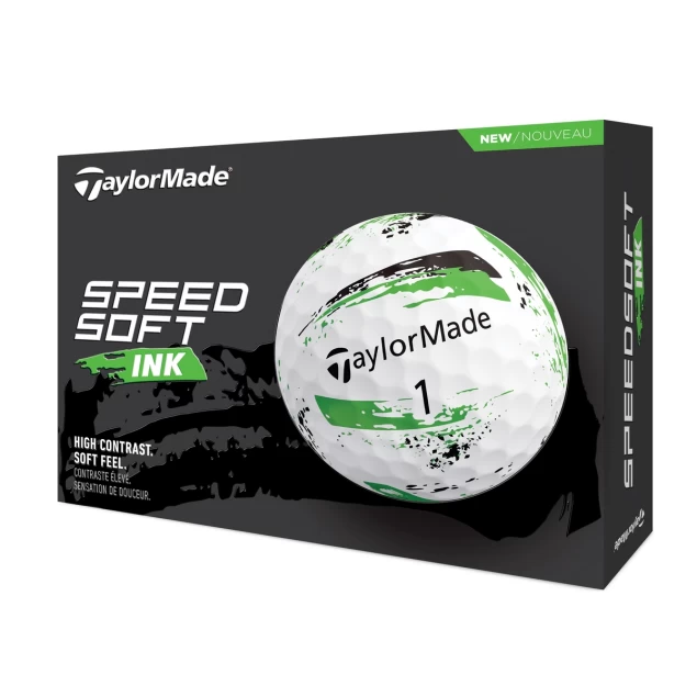 Taylor Made SpeedSoft INK green 12-pack piłki golfowe